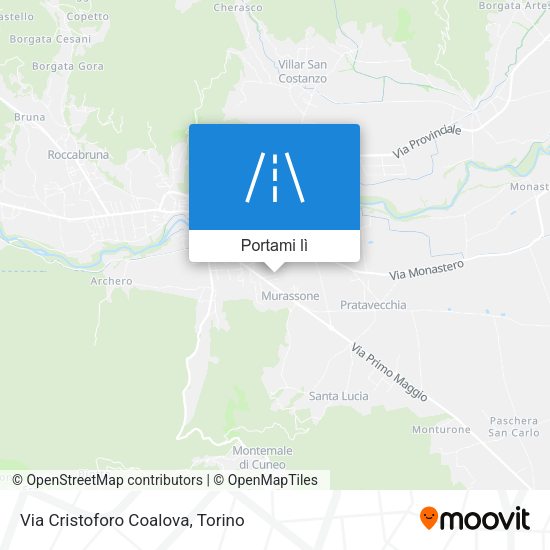 Mappa Via Cristoforo Coalova