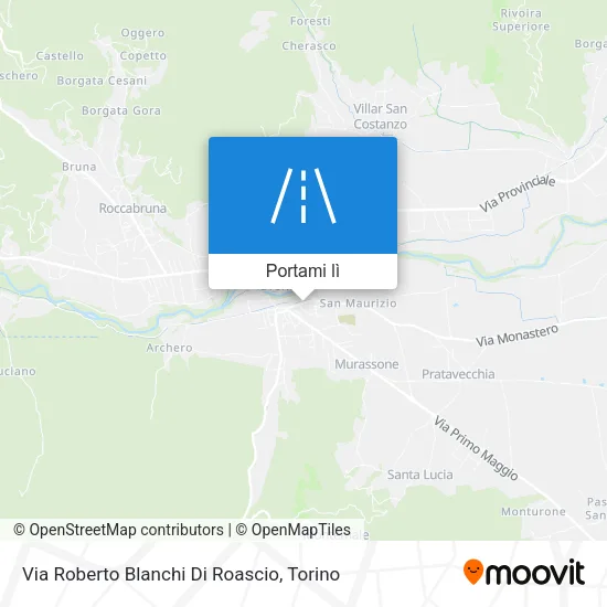 Mappa Via Roberto Blanchi Di Roascio