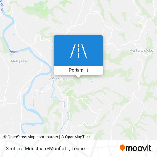 Mappa Sentiero Monchiero-Monforte