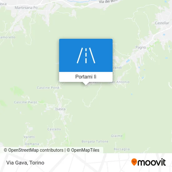 Mappa Via Gava