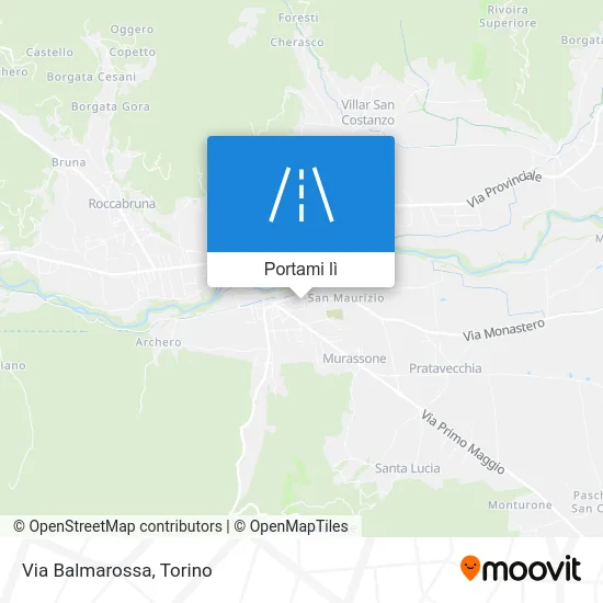 Mappa Via Balmarossa