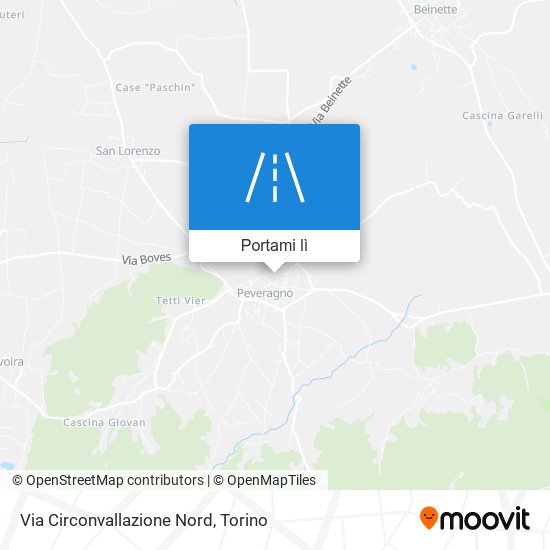 Mappa Via Circonvallazione Nord