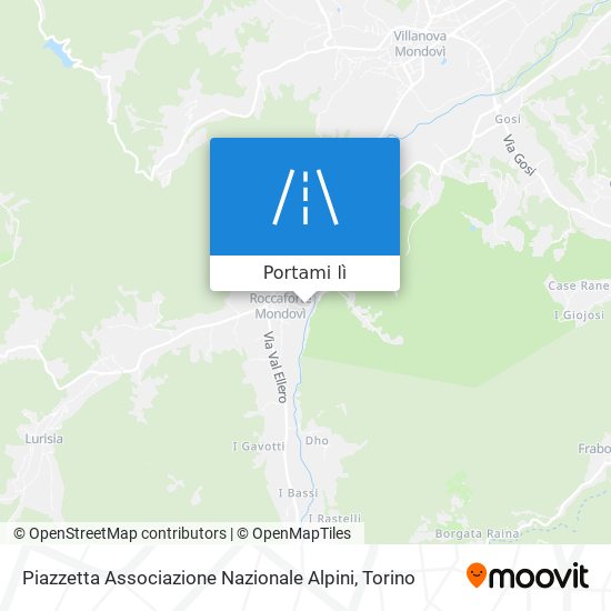 Mappa Piazzetta Associazione Nazionale Alpini