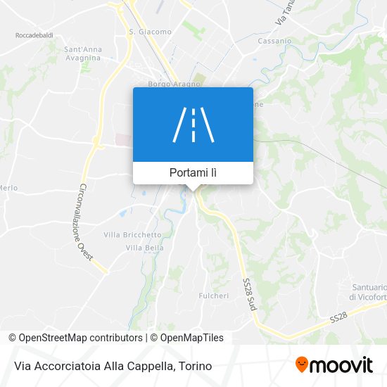Mappa Via Accorciatoia Alla Cappella