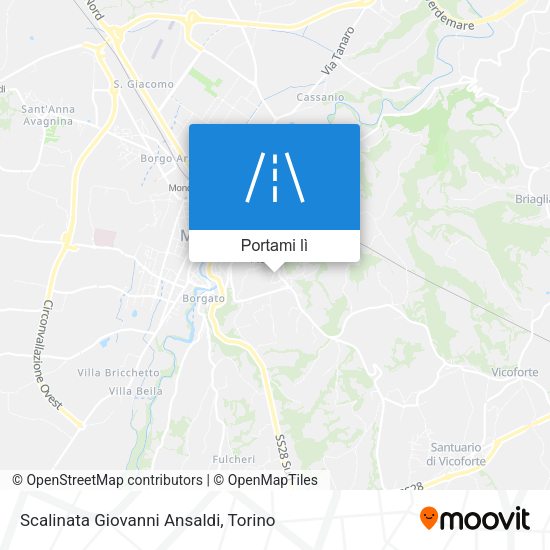 Mappa Scalinata Giovanni Ansaldi