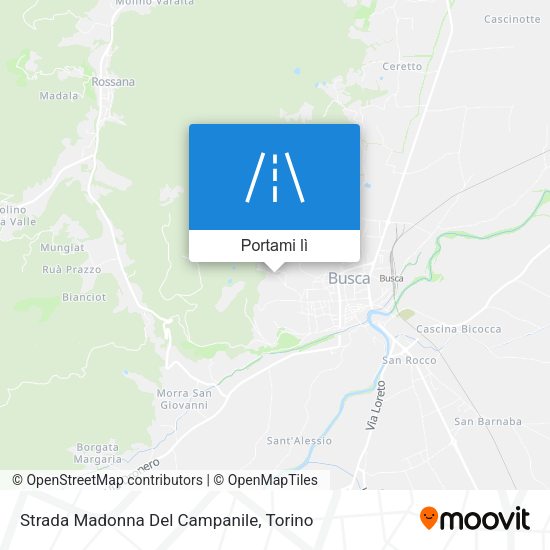 Mappa Strada Madonna Del Campanile