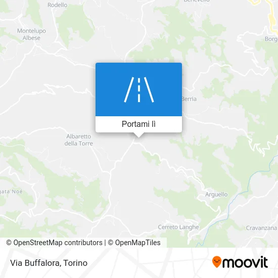Mappa Via Buffalora