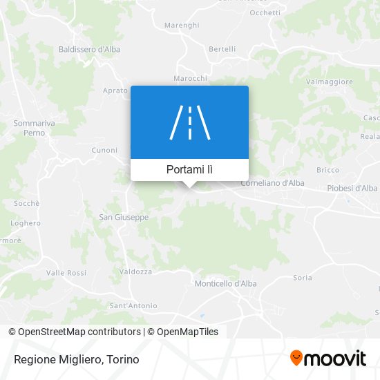 Mappa Regione Migliero