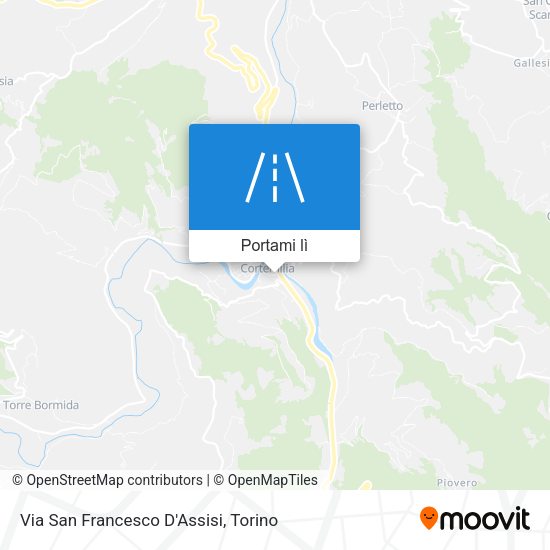 Mappa Via San Francesco D'Assisi