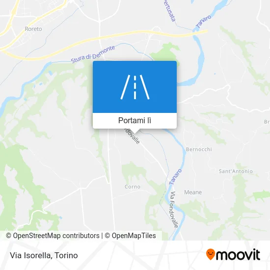 Mappa Via Isorella