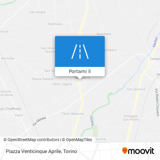 Mappa Piazza Venticinque Aprile