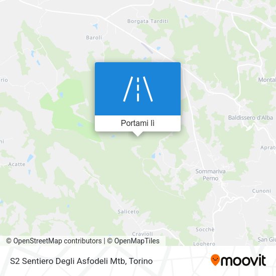 Mappa S2 Sentiero Degli Asfodeli Mtb
