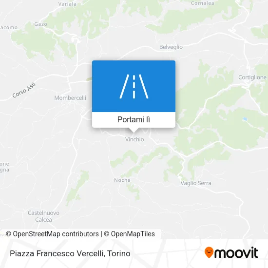 Mappa Piazza Francesco Vercelli
