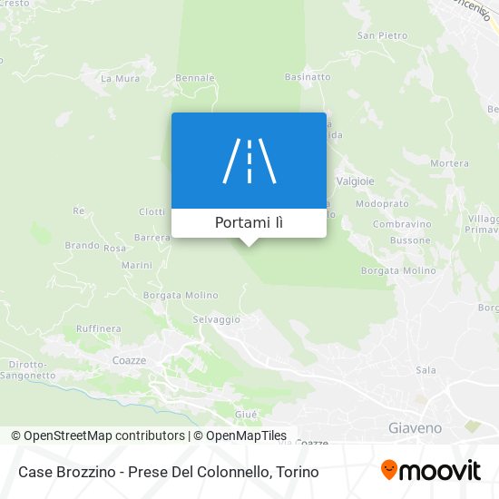 Mappa Case Brozzino - Prese Del Colonnello