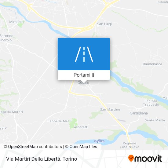 Mappa Via Martiri Della Libertà