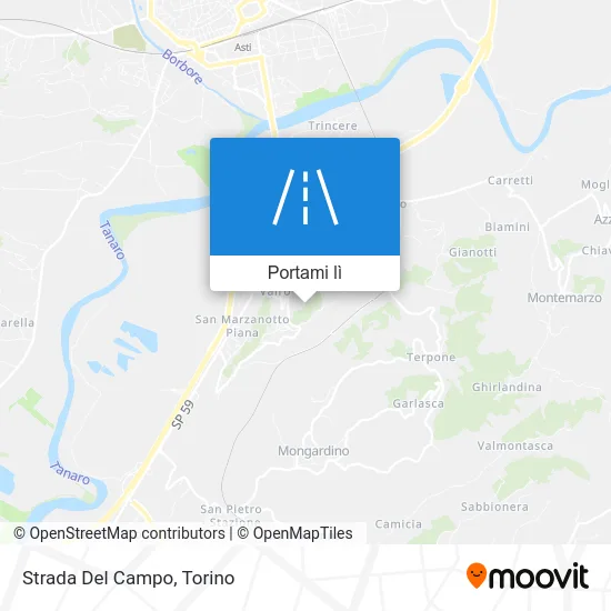 Mappa Strada Del Campo