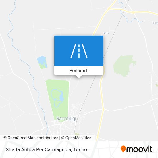 Mappa Strada Antica Per Carmagnola
