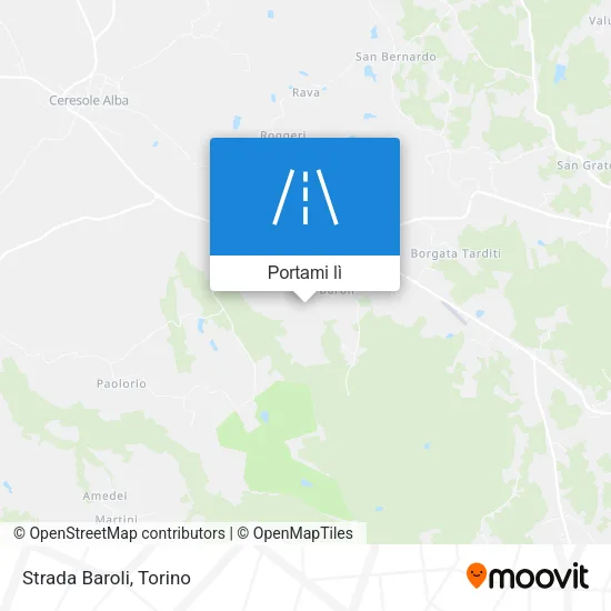 Mappa Strada Baroli