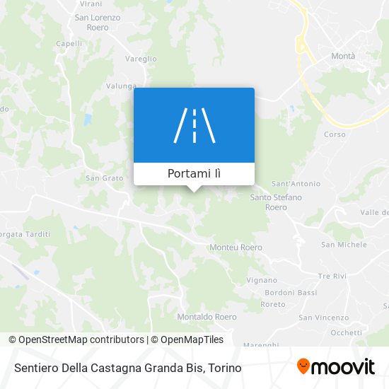 Mappa Sentiero Della Castagna Granda Bis