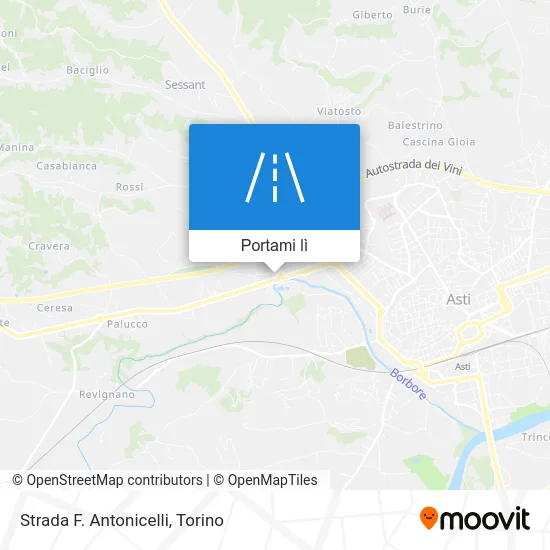 Mappa Strada F. Antonicelli