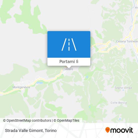 Mappa Strada Valle Gimont