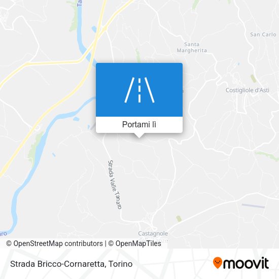 Mappa Strada Bricco-Cornaretta