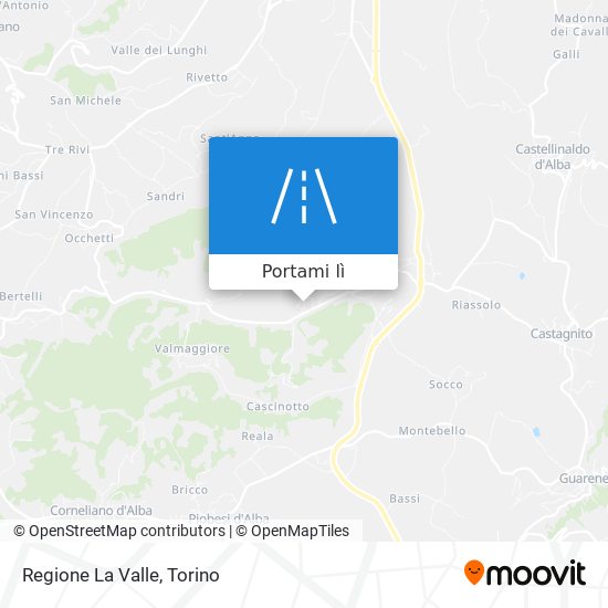 Mappa Regione La Valle