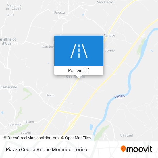 Mappa Piazza Cecilia Arione Morando