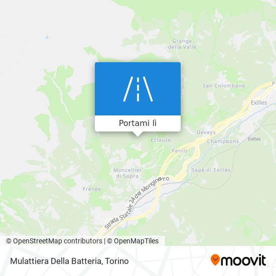 Mappa Mulattiera Della Batteria