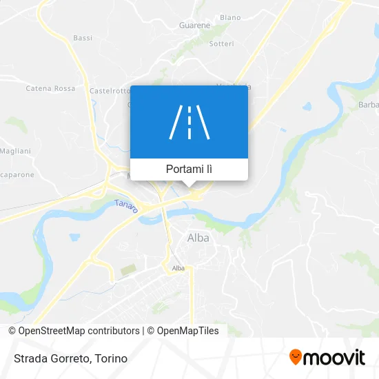 Mappa Strada Gorreto