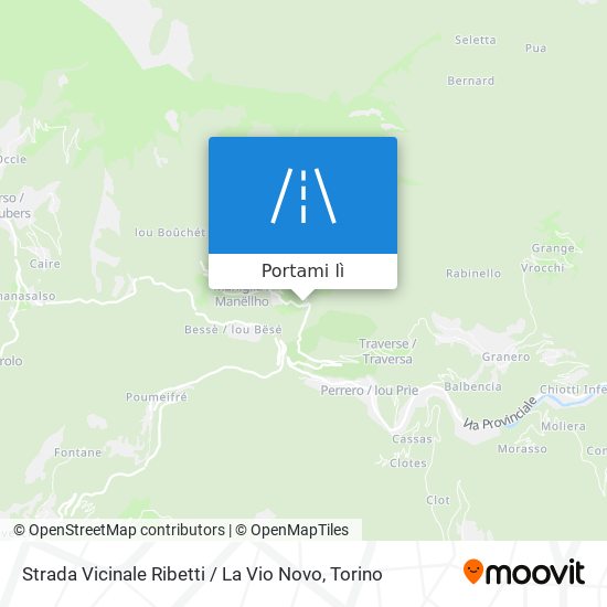 Mappa Strada Vicinale Ribetti / La Vio Novo