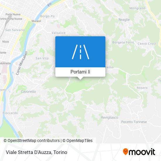 Mappa Viale Stretta D'Auzza