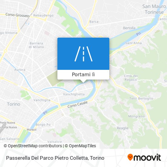 Mappa Passerella Del Parco Pietro Colletta