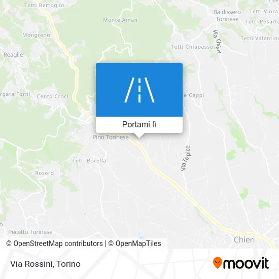 Mappa Via Rossini