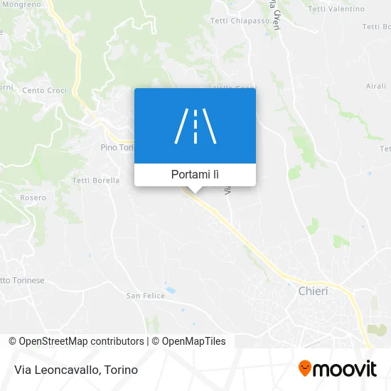 Mappa Via Leoncavallo