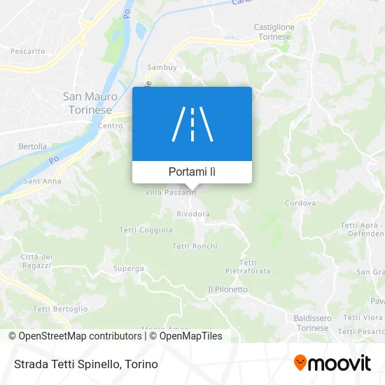 Mappa Strada Tetti Spinello