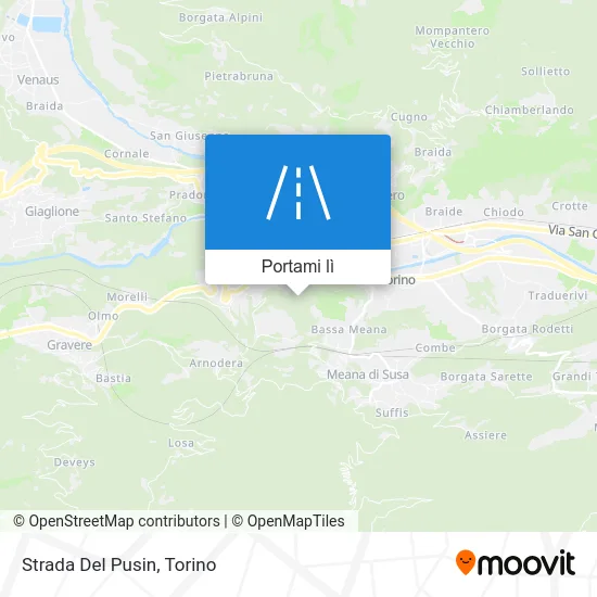 Mappa Strada Del Pusin