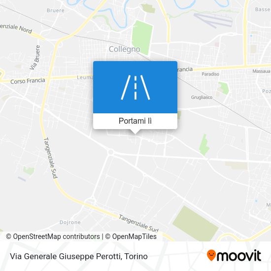 Mappa Via Generale Giuseppe Perotti
