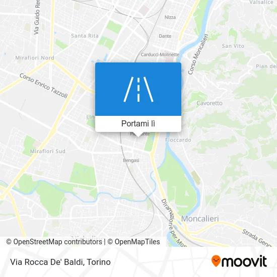 Mappa Via Rocca De' Baldi