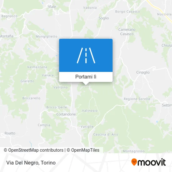 Mappa Via Del Negro