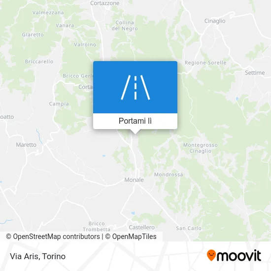 Mappa Via Aris