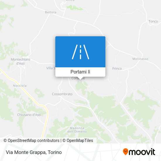 Mappa Via Monte Grappa