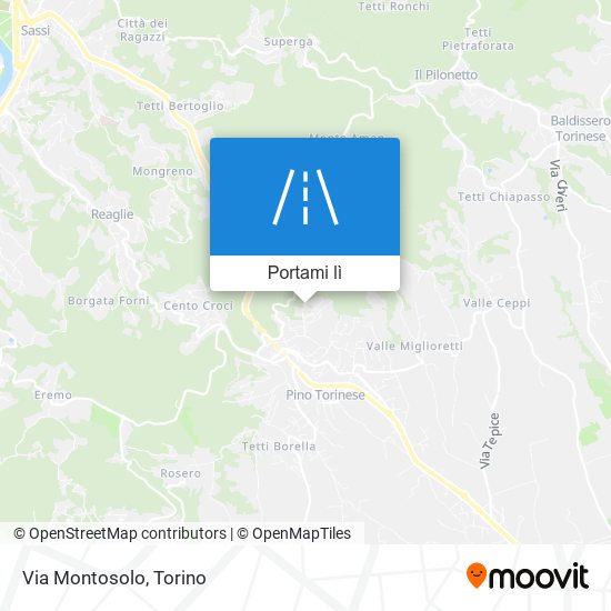 Mappa Via Montosolo