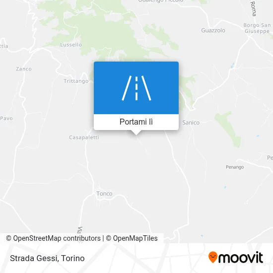 Mappa Strada Gessi