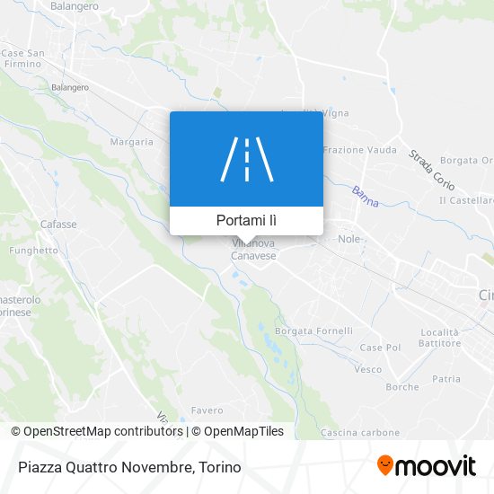 Mappa Piazza Quattro Novembre