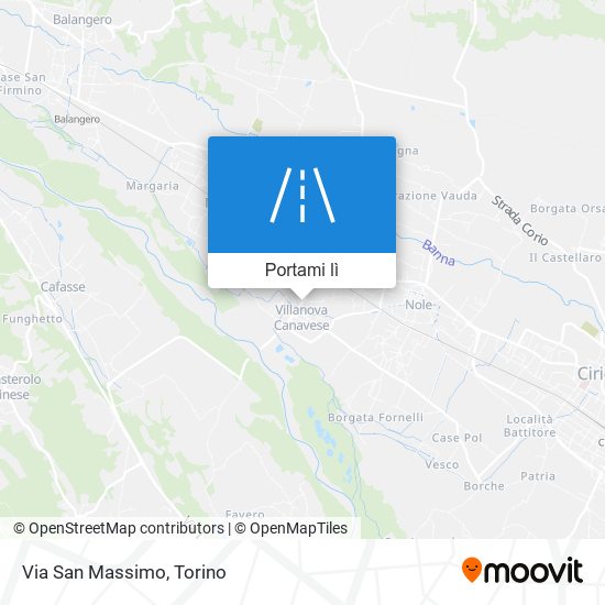 Mappa Via San Massimo