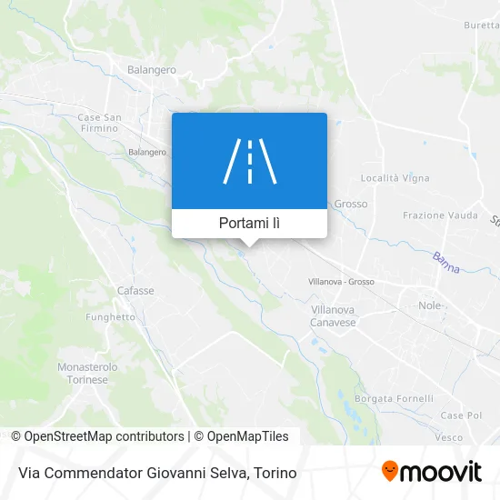 Mappa Via Commendator Giovanni Selva