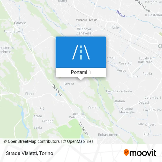 Mappa Strada Visietti