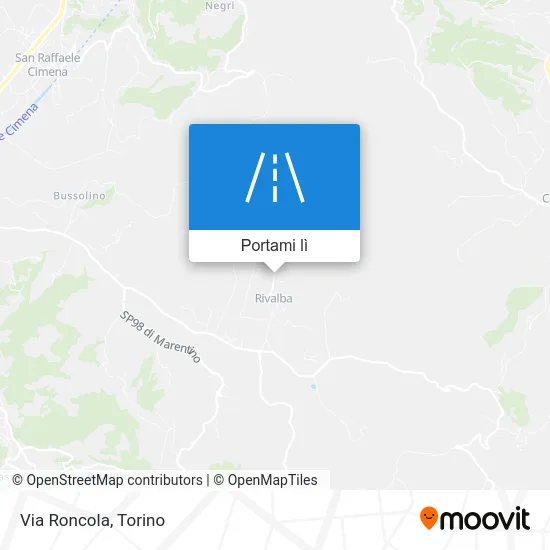 Mappa Via Roncola