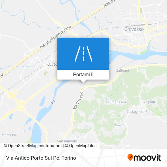 Mappa Via Antico Porto Sul Po